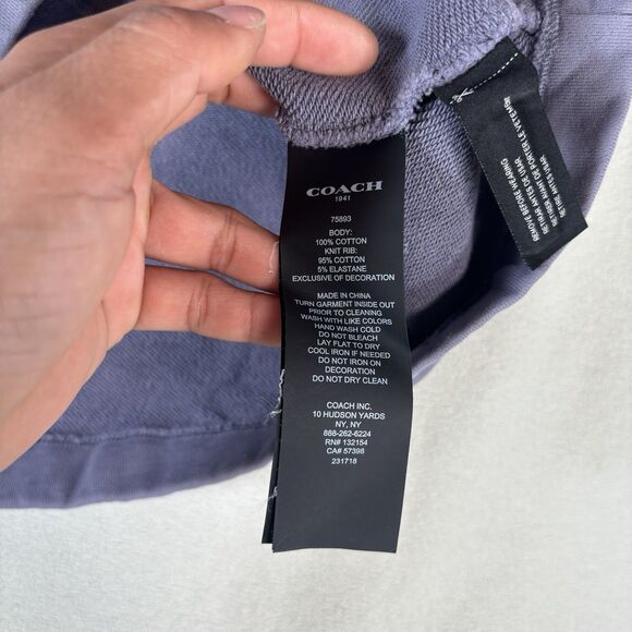 Coach Rexy By Zhu Jingyi Short Sleeve Sweatshirt Women’s Small - Picture 10 of 12